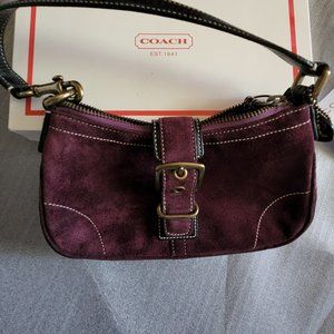 Coach Vintage Purple Suede Small Purse